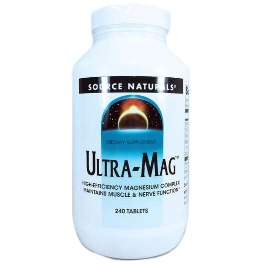 Основное фото товара Source Naturals, Магний B6, Ultra-Mag, 240 таблеток