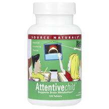 Attentive Child Поддержка мозга Source Naturals