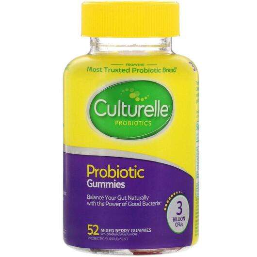 Основное фото товара Culturelle, Пробиотики, Probiotic Gummies Mixed Berry 3 Billio...