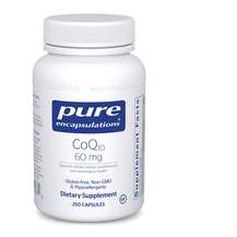 Pure Encapsulations, Коэнзим Q10, CoQ10 60 mg, 250 капсул
