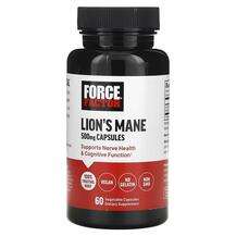 Force Factor, Lion's Mane 500 mg, 60 Vegetable Capsules