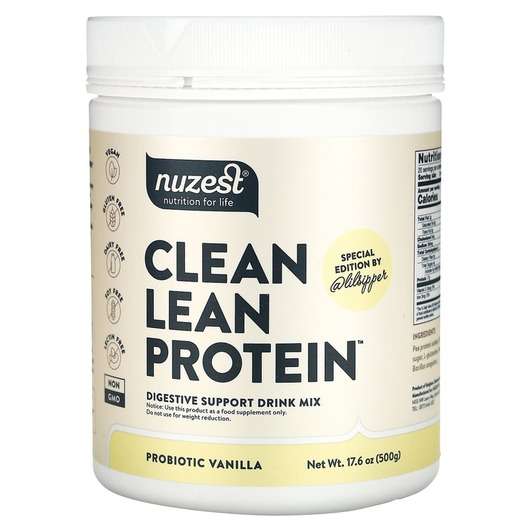 Основне фото товара Nuzest, Clean Lean Protein Powder Probiotic Vanilla Flavor, Со...