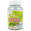 Фото товару VegLife, Vital Teen Girl Multiple, Вітаміни для підлітків, 60 ...