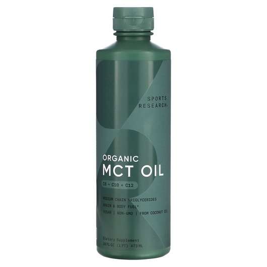 Основное фото товара Sports Research, MCT Масло, MCT Oil Unflavored, 473 мл