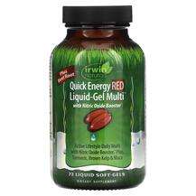 Irwin Naturals, Quick Energy Red Liquid-Gel Multi, 72 Liquid S...