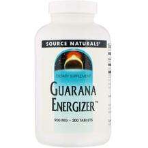 Source Naturals, Guarana Energizer 900 mg, 200 Tablets