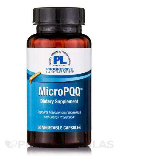 Основне фото товара Progressive Labs, MicroPQQ, Пірролохінолінхінон, 30 капсул