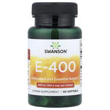 Vitamin E-400 180.2 mg 400 IU Витамин E Токоферолы Swanson