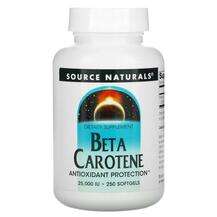 Source Naturals, Beta Carotene 25000 IU 250, Бета каротин віта...