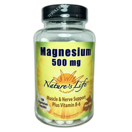 Основное фото товара Natures Life, Магний с Витамином B6, Magnesium 500 mg B6, 100 ...