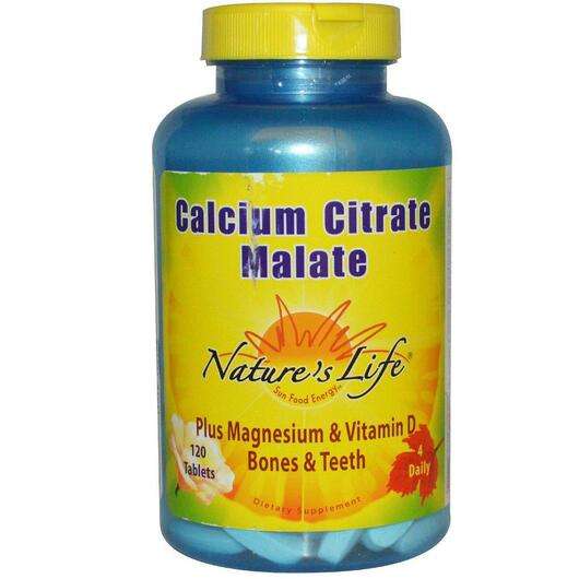 Основное фото товара Natures Life, Цитрат кальция малат, Calcium Citrate Malate 120...