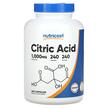 Фото товару Nutricost, Citric Acid 1000 mg, Лимонна кислота, 240 капсул