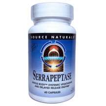 Source Naturals, Серрапептаза, Serrapeptase, 60 капсул