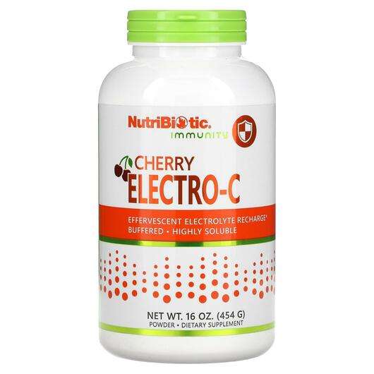 Основне фото товара NutriBiotic, Immunity Cherry Electro-C, Вітамін C, 454 г