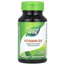 Vitamin D3 50 mcg 240 Витамин D3 50 мкг Nature's Way