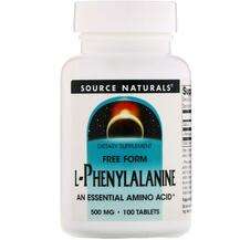 Source Naturals, L-Phenylalanine 500 mg 100, L-Фенілаланін 500...
