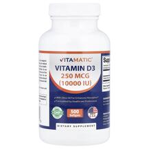 Vitamin D3 250 mcg 10000 IU Витамин D3 Vitamatic Vitamin D3 250 mcg 10000 IU Витамин D3 Vitamatic