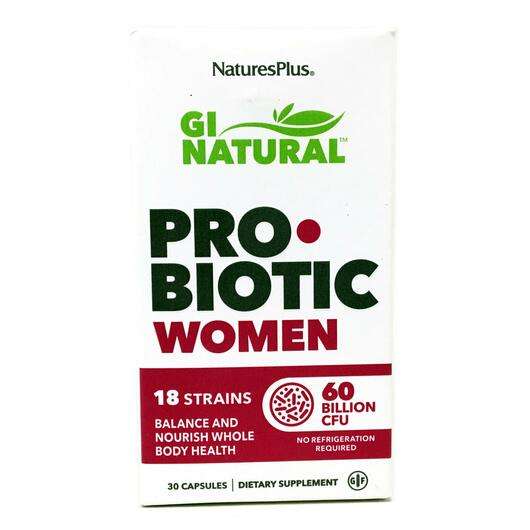 Основное фото товара Natures Plus, Поддержка кишечника, GI Natural Probiotic Women ...