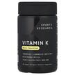 Фото применение Sports Research, Витамин K Филлохинон, Vitamin K, 60 капсул
