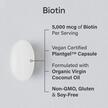 Фото применение Витамин B7 Биотин, Biotin with Coconut Oil 5000 mcg, 120 капсул