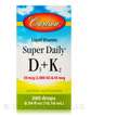 Фото применение Carlson, Витамины D3 + K2, Super Daily D3 + K2, 10.16 мл