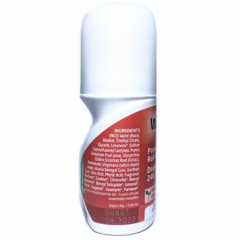Фото применение Шариковый дезодорант 50 мл, Pomegranate 24h Roll-On Deodorant, Weleda