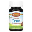 Фото применение Carlson, Железо 15 мг, Kid's Chewable Iron, 30 таблеток