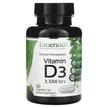 Фото применение Emerald, Витамин D3, Vitamin D3 2500 IU's, 60 капсул