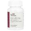 Фото використання Iron with Vitamin C Thiamin and Copper, Залізо, 60 капсул