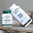 Фото використання 21st Century, Standardized Milk Thistle, Розторопша, 60 капсул