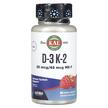 Фото применение KAL, Витамины D3 + K2, D-3 K-2 Raspberry, 60 таблеток