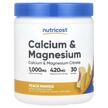 Фото применение Nutricost, Кальций, Calcium & Magnesium Peach Mango, 300 г