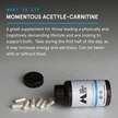 Фото використання Momentous, Acetyl L-Carnitine, L-Карнітин, 60 капсул