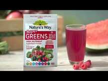 NutraChamps, Суперфуд, Super Greens Natural Berry, 258 г