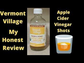 Видео-обзор и фото товара Vermont Village, Apple Cider Vinegar Ginger & Honey 236 ml