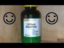 Solaray, Литий Аспартат 5 мл, Lithium Aspartate 5 mg, 100 капсул