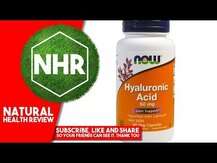Now, Hyaluronic Acid, Гіалуронова кислота 50 мг з МСМ, 60 капсул