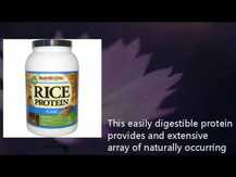 NutriBiotic, Raw Rice Protein Plain, Рисовий протеїн, 1.36 kg
