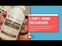Real Mushrooms, Lion's Mane Mushroom Extract Powder, Гриби Лев...