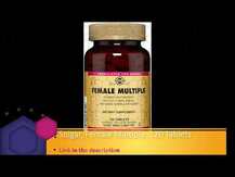 Solgar, Female Multiple, Мультивітаміни для жінок, 120 таблеток