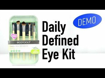 Video review on Daily Defined Eye Brush Set 5 Piece Set & Storage Tray