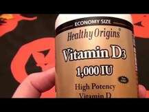 Healthy Origins, Vitamin D3 10000 IU, Вітамін D3, 120 капсул