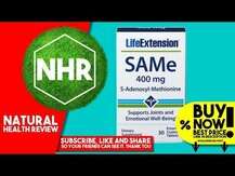 Life Extension, S-аденозил-L-метионин 400 мг, SAMe 400 mg, 30 ...