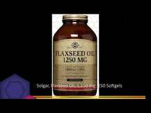 Solgar, Льняное масло 1250 мг, Flaxseed Oil 1250 mg, 250 капсул