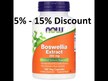 Видео обзор на NOW, Босвеллия, Boswellia Extract 500 mg, 90 капсул