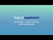 Видео обзор на Nordic Naturals, ЭПА 1000 мг, ProEFA 3-6-9, 180 капсул