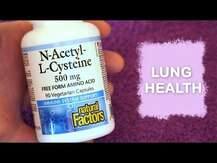 Natural Factors, NAC 500 mg, N-ацетил-L цистеїн 500 мг, 90 капсул