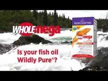 Масло дикого лосося, Wholemega Fish Oil 1000 mg, 120 капсул