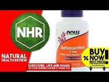 Now Foods, Astaxanthin 4 mg, Астаксантин 4 мг, 90 капсул