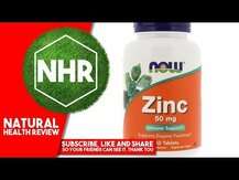 Now, Zinc 50 mg, Цинк 50 мг, 250 таблеток